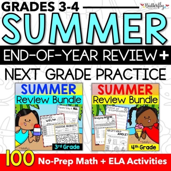 3rd 4th grade summer school activities