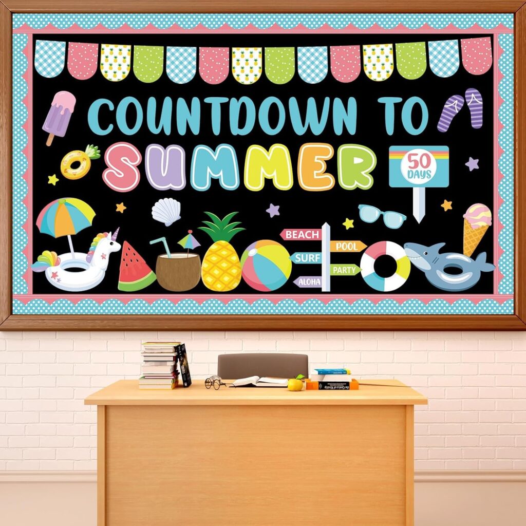 Countdown to Summer Pastel Colors Beach