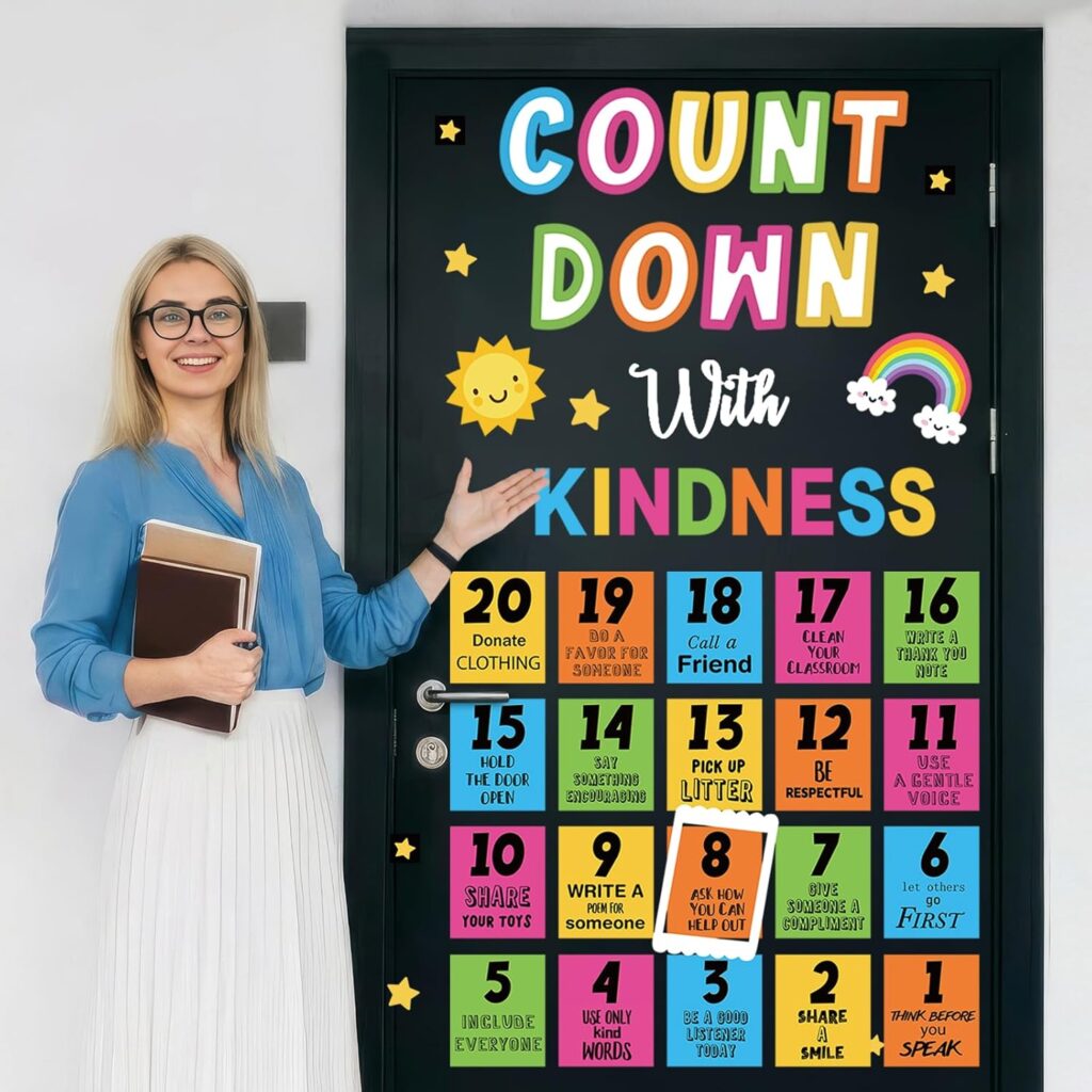 Countdown with Kindness Bulletin Board Door Version