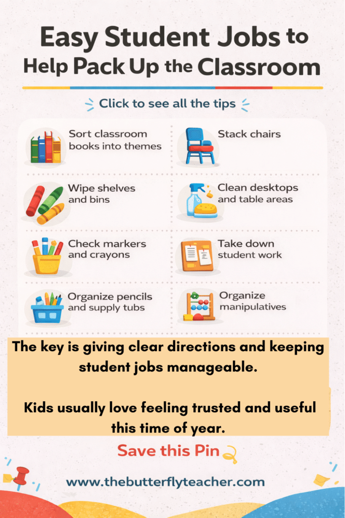 End of the Year Classroom Packing Tips