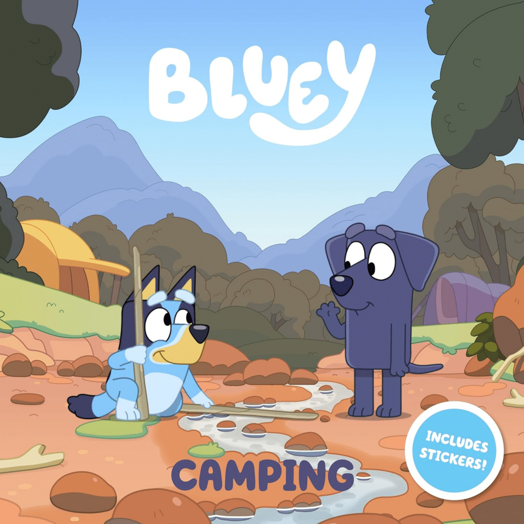 bluey camping book for kids