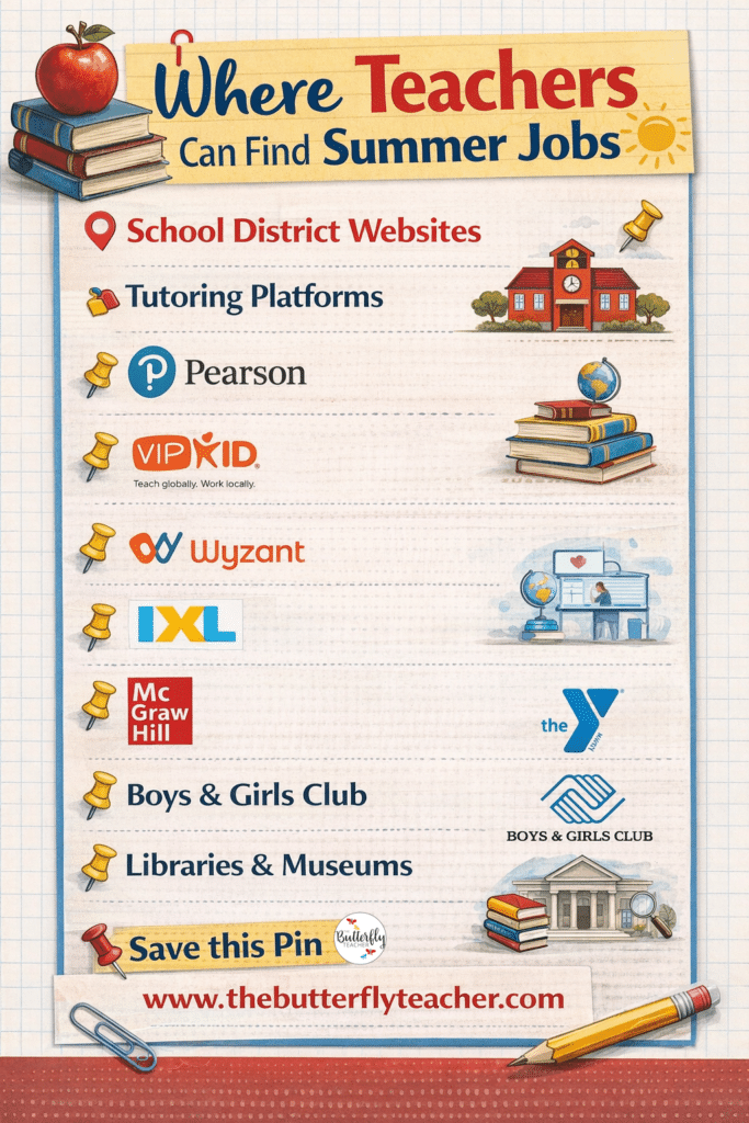 Best Summer Jobs for Teachers