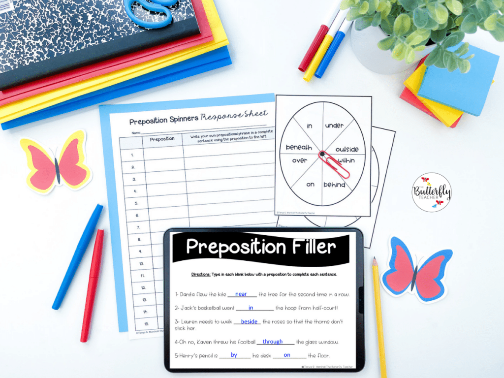 teach prepositions