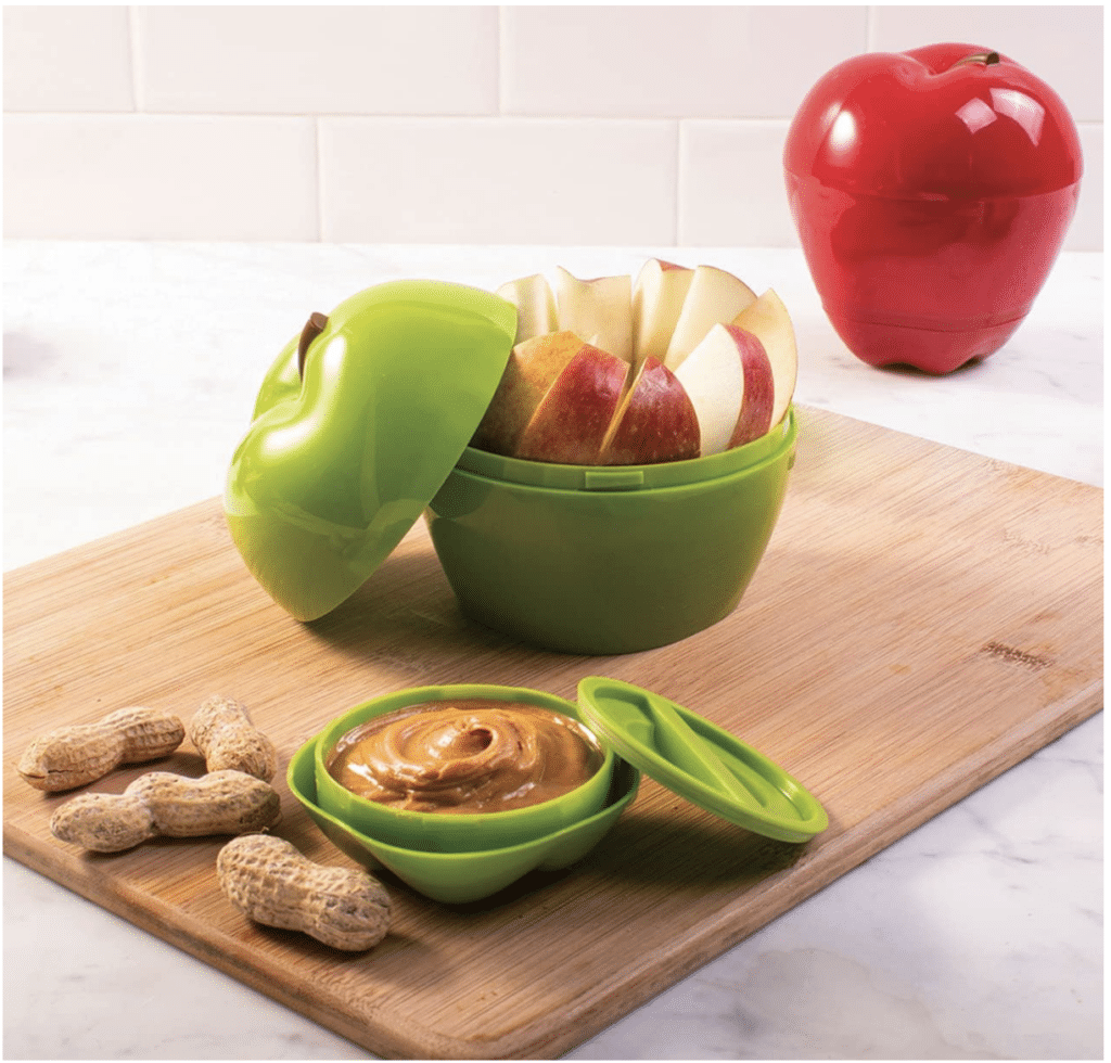 apple slices holder for kids' lunch boxes