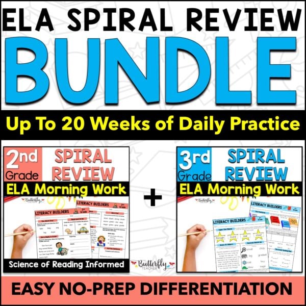 2nd 3rd grade spiral ELA review