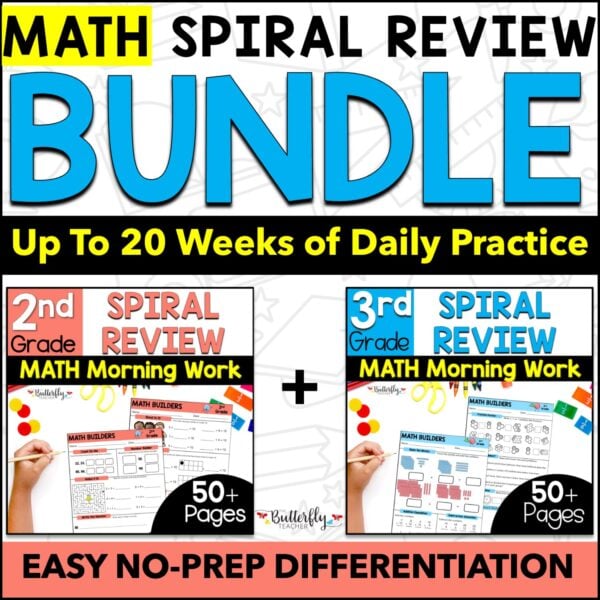 2nd 3rd grade spiral Math review