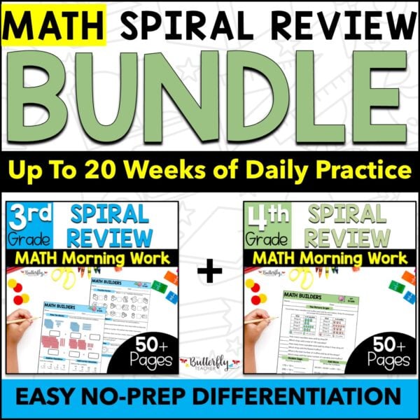 3rd 4th Grade Spiral Math review