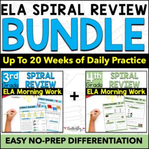 3rd 4th grade spiral ELA review