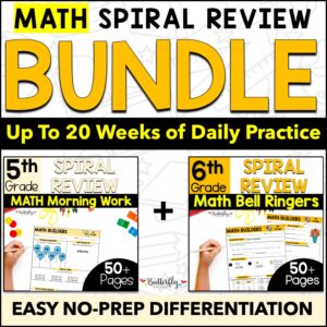 5th 6th grade spiral math review