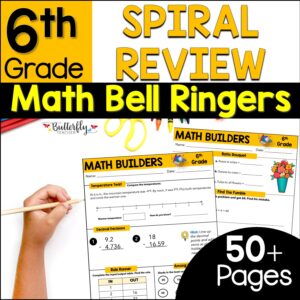 6th grade spiral Math bell ringers