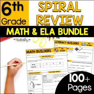 6th grade spiral math and ela review