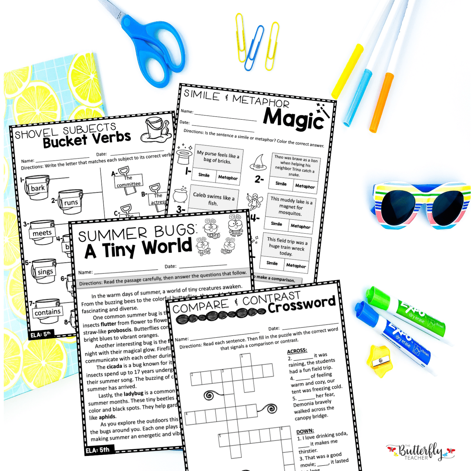 Summer Activity Bundle for 5th Grade